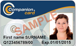 Companion Card front of card