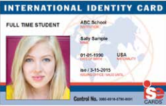 International Identity Card - Full Time Student. ISE