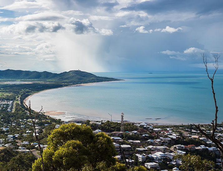 A view of Townsville from high above