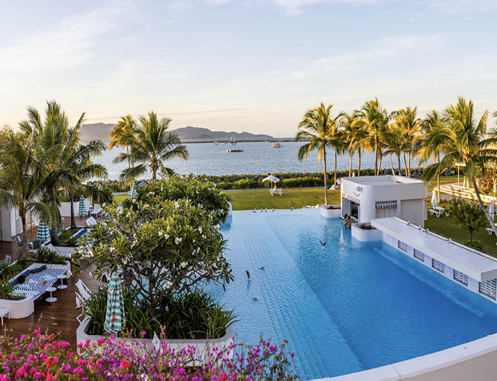 Pool area of The Ville Resort Casino in Townsville