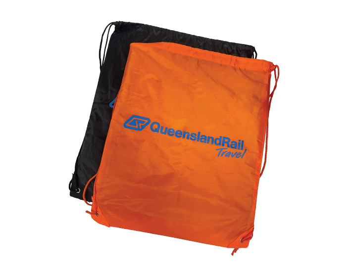 Queensland Rail Travel drawstring backpack