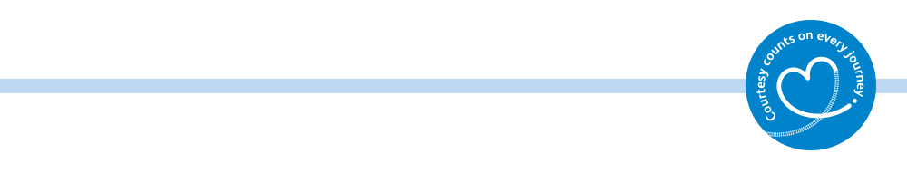 Courtesy counts on every journey logo image